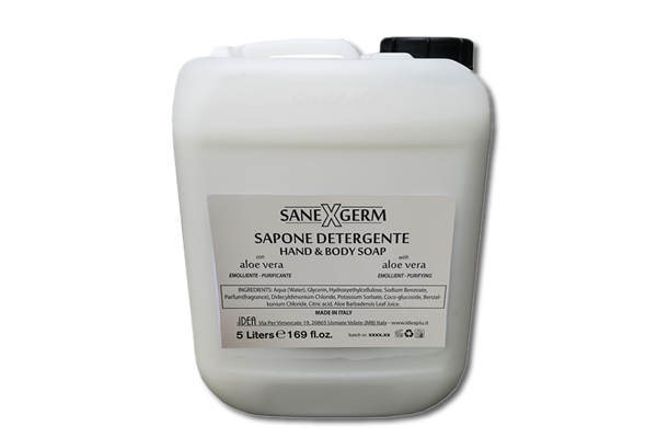 Tanica Sapone liquido mani igienizzante SANEXGERM  5 Litri - Linea Igienizzante